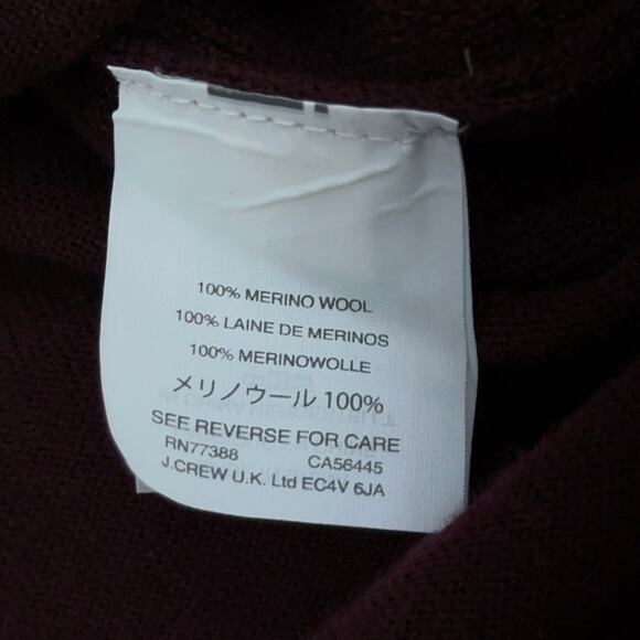 J Crew Womens Size XXS Sweater Merino Wool Bell Sleeve High Low Hem V Neck - Picture 14 of 16